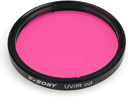Svbony UV/IR Cut Filter Telescope Filters, 1.25" Telescope Accessories | for Planetary and Moon Observation,Astrophotography with DSLR Cameras, CCD/CMOS Camera Imaging, Blocks UV and IR Wavelengths