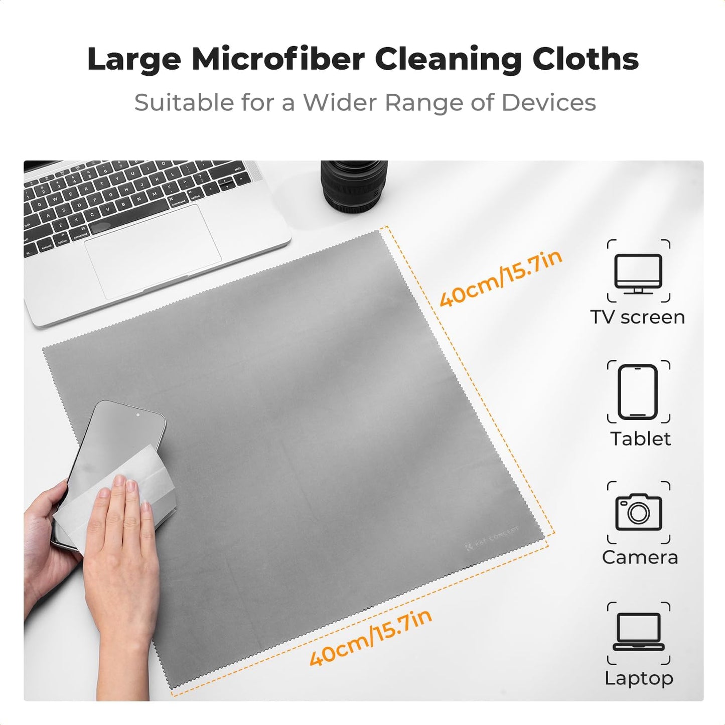 K&F CONCEPT 15-in-1 Camera Lens Cleaning Kit with Air Blowing, Wipes, Cloth | Cleaning Wipes, 60ml Liquid, cleaning cloth, Lens Pen, Cleaning Brush for DSLR Camera Lens Filter Cell Phones MK04