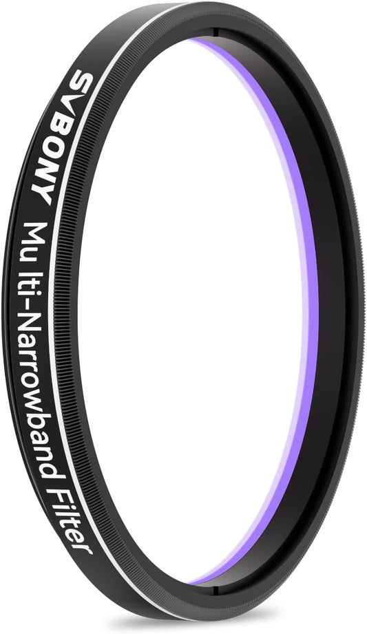 SVBONY SV240 Telescope Filter, 1.25 inch Multi-Narrowband Filter | Increase Contrast, Ha OIII H-Beta, Telescope Accessories for City Astrophotography and Visual Observation