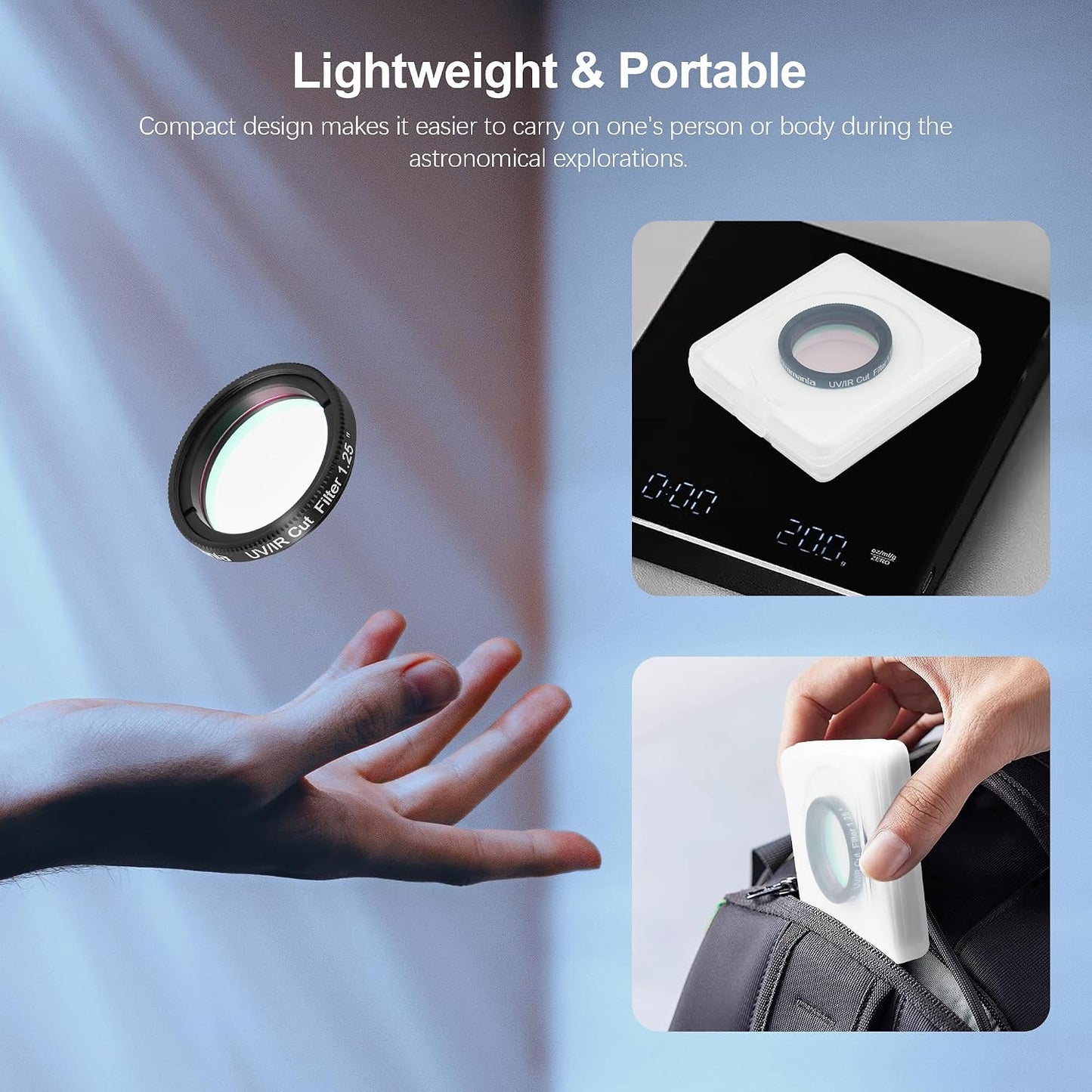 Astromania 1.25" IR/UV Blocking Filter - Keeps Your Planetary Images Sharp