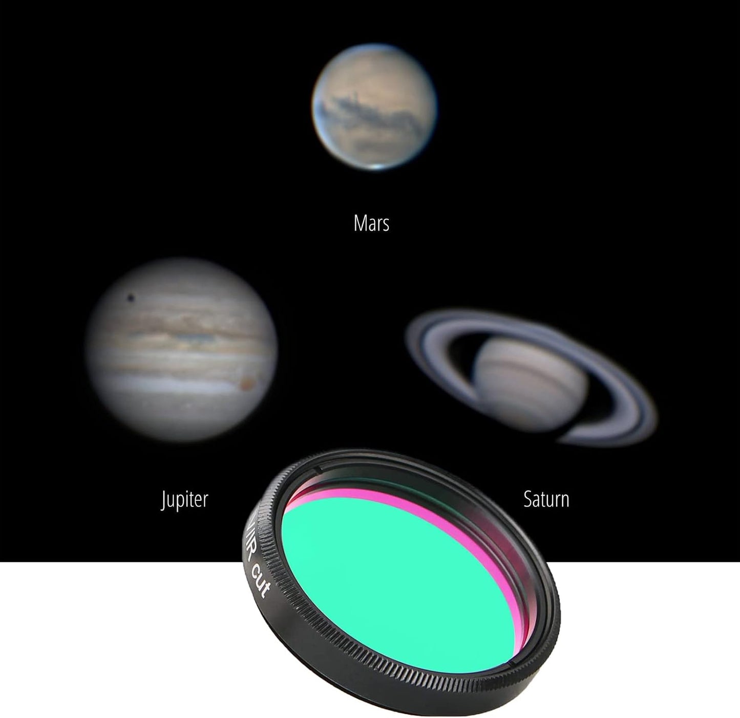 Svbony UV/IR Cut Filter Telescope Filters, 1.25" Telescope Accessories | for Planetary and Moon Observation,Astrophotography with DSLR Cameras, CCD/CMOS Camera Imaging, Blocks UV and IR Wavelengths