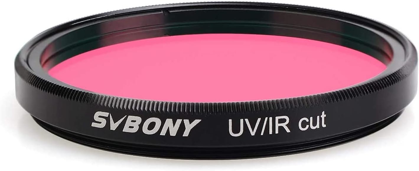 Svbony UV/IR Cut Filter Telescope Filters, 1.25" Telescope Accessories | for Planetary and Moon Observation,Astrophotography with DSLR Cameras, CCD/CMOS Camera Imaging, Blocks UV and IR Wavelengths