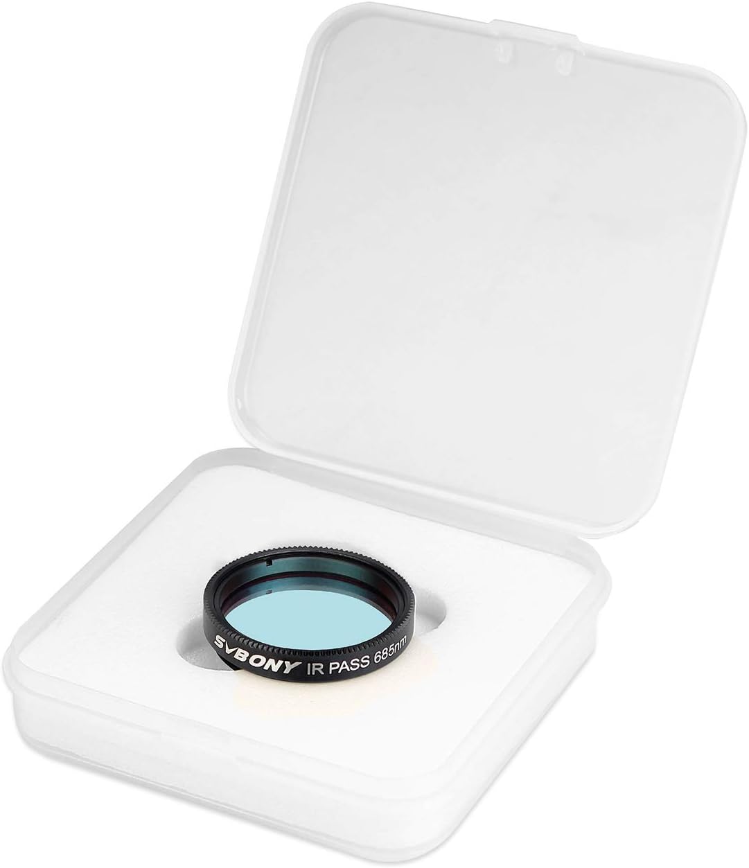 SVBONY SV183 IR Pass Filter 2 Inch T685nm Telescope Filter | IR Imaging for Sharper Planetary Photos,Enhanced Contrast and Surface Detail, CNC Aluminum Frame,1.25" Thread (M48×0.75)