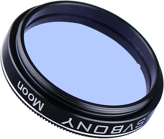 Svbony Moon Filters for Telescope 1.25", Telescope Filter Cover Anodized Shell, Aluminium Alloy Optical Lens, Telescope Eyepiece Accessories for Starry Sky Moon Observation