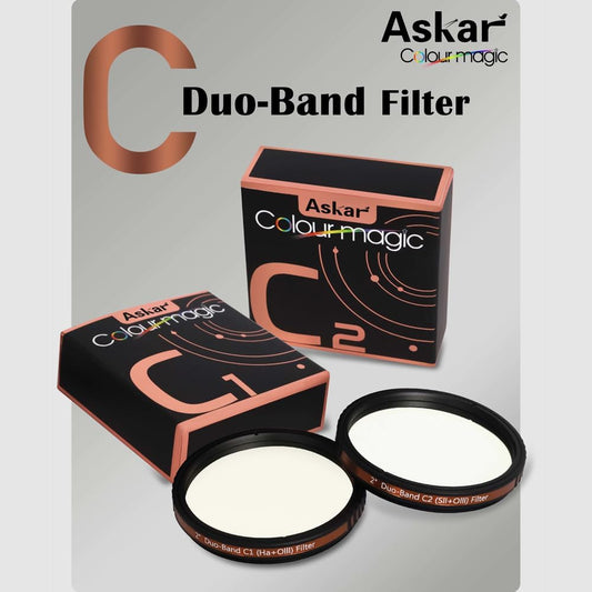 Askar Colour Magic C 2" Duo-Band Filter Package, 48mm, Enhancing, Optical Glass, Astrophotography, Astronomy Filters, Increase Contrast and Reduce Light Pollution
