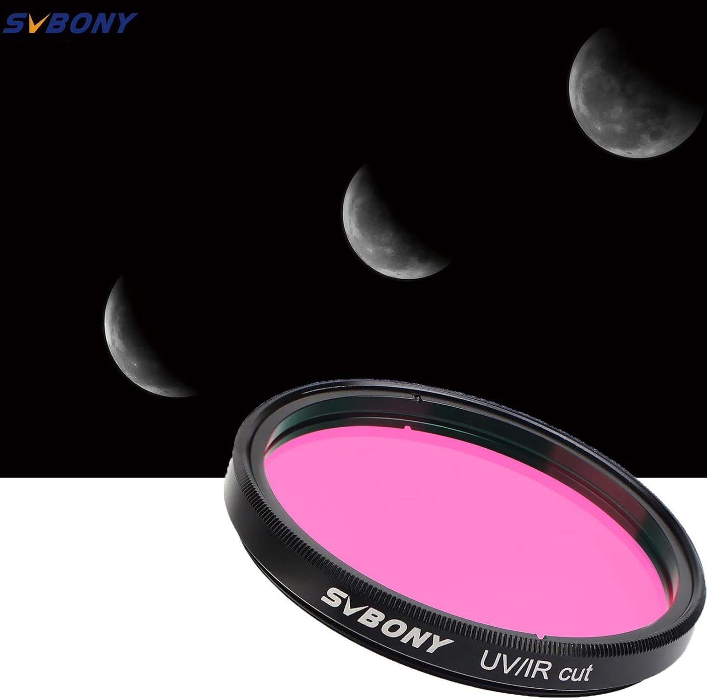 Svbony UV/IR Cut Filter Telescope Filters, 1.25" Telescope Accessories | for Planetary and Moon Observation,Astrophotography with DSLR Cameras, CCD/CMOS Camera Imaging, Blocks UV and IR Wavelengths