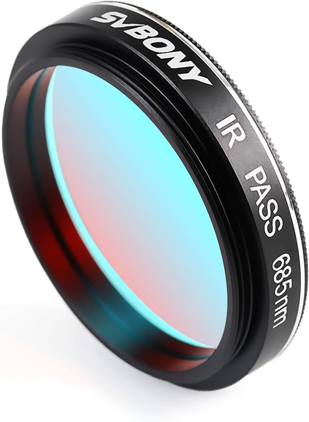 SVBONY SV183 IR Pass Filter 2 Inch T685nm Telescope Filter | IR Imaging for Sharper Planetary Photos,Enhanced Contrast and Surface Detail, CNC Aluminum Frame,1.25" Thread (M48×0.75)