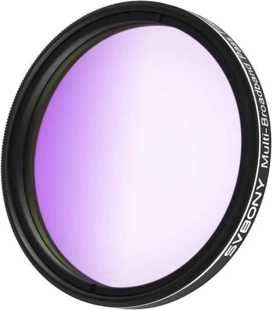 Svbony SV260 2'' Telescope Filter, OD4 Multi-bandpass Star Filed Filter | for Galaxies Emission Reflection Nebulae Suburban Deep Sky Photography,Light Pollution Suppression,Over 90%Peak Transmittance