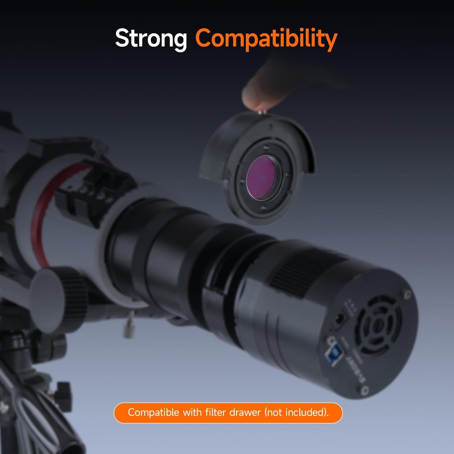 Svbony SV220 Telescope Filter, H-Alpha & OIII, 7nm Dual-Band 1.25" Filter | Urban Emission Nebula Imaging, 85% Transmission Rate with OD5, H-Alpha (656nm) and OIII (500nm) Wavelengths