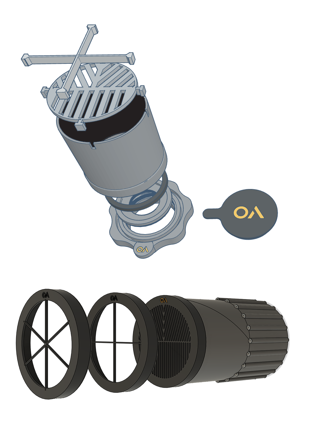 Seestar Accessory Kit with Advanced Dew shield, light hood,  filter holder, lens cap and diffraction and bhatinov masks.